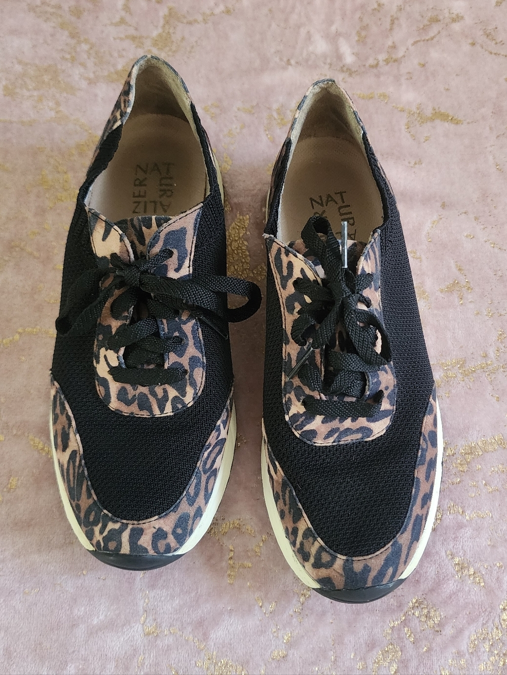 NATURALIZER | Women's Black & Leopard Print Fashion Sneakers - Picture 2 of 10